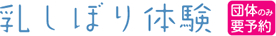 乳しぼり体験